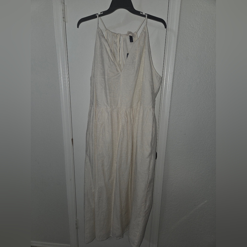 Universal Thread Cream Maxi Dress with Spaghetti Straps